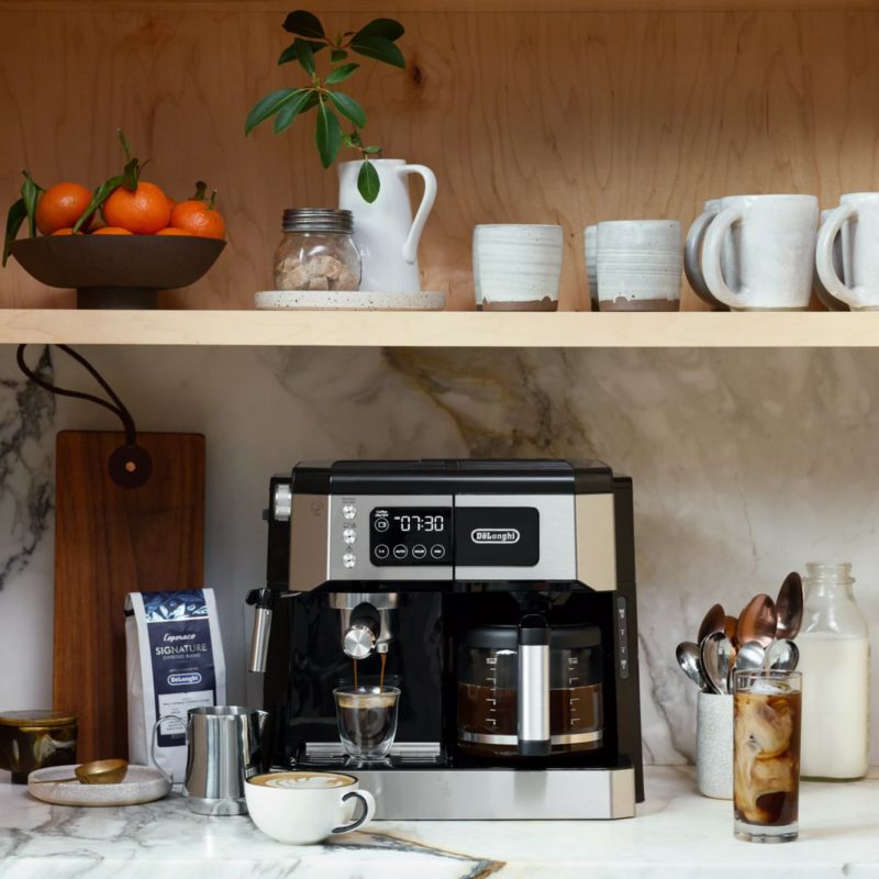 De Longhi All in One Combination Espresso Machine Reviews Crate Barrel