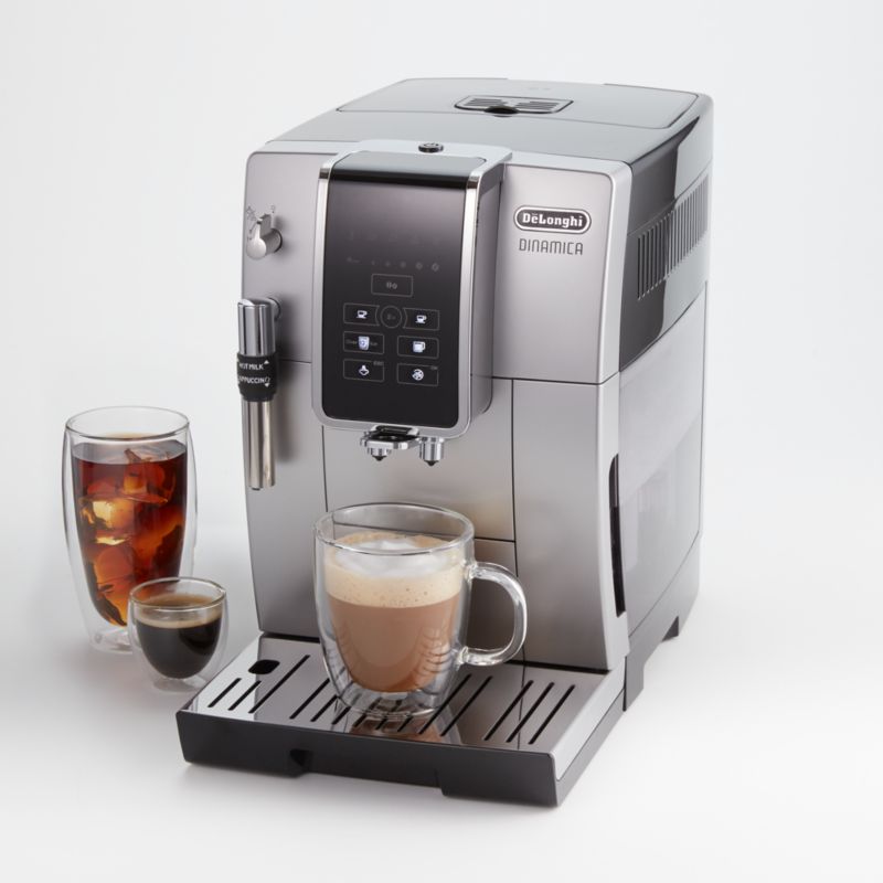 Delonghi - Dinamica Iced Coffee + Adjustable Manual Milk Frother  (ECAM35025SB) 