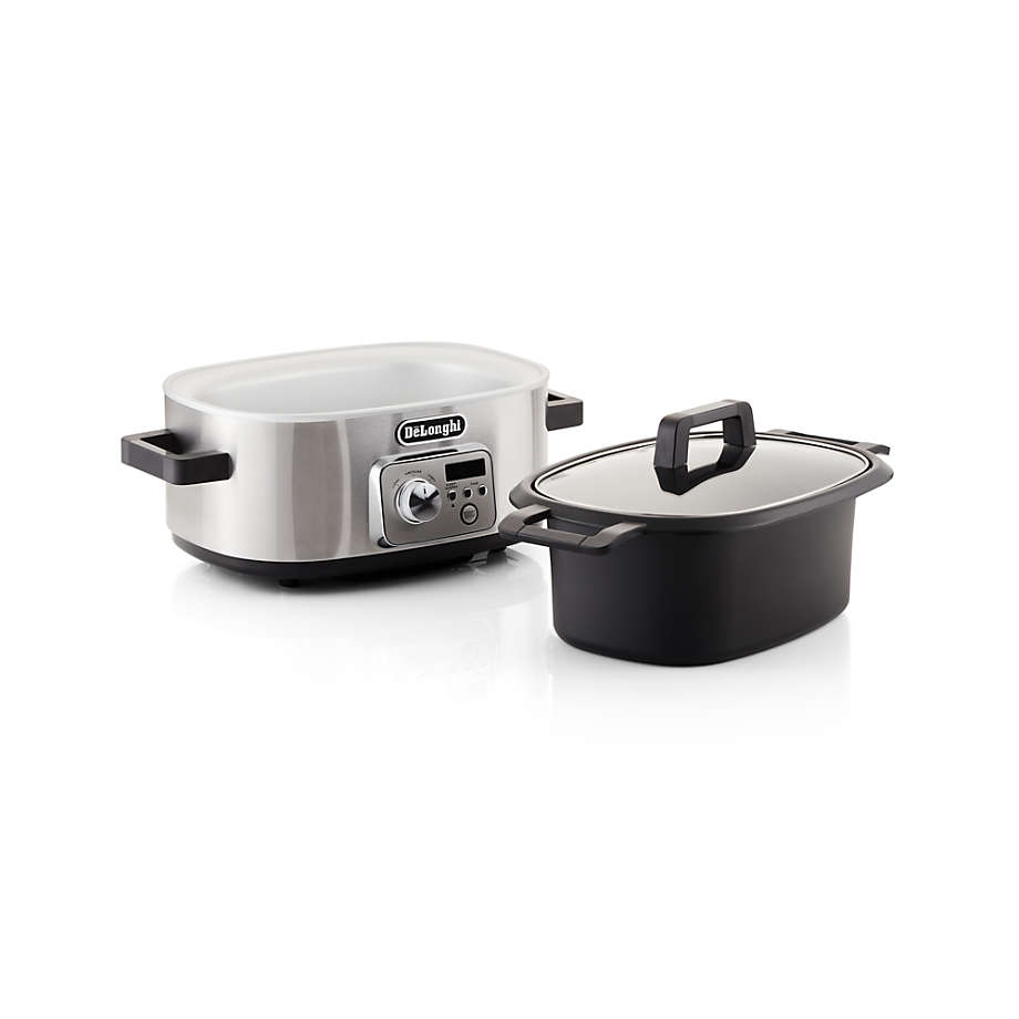 Crate&Barrel De'Longhi ® Livenza Slow Cooker with Stovetop Browning