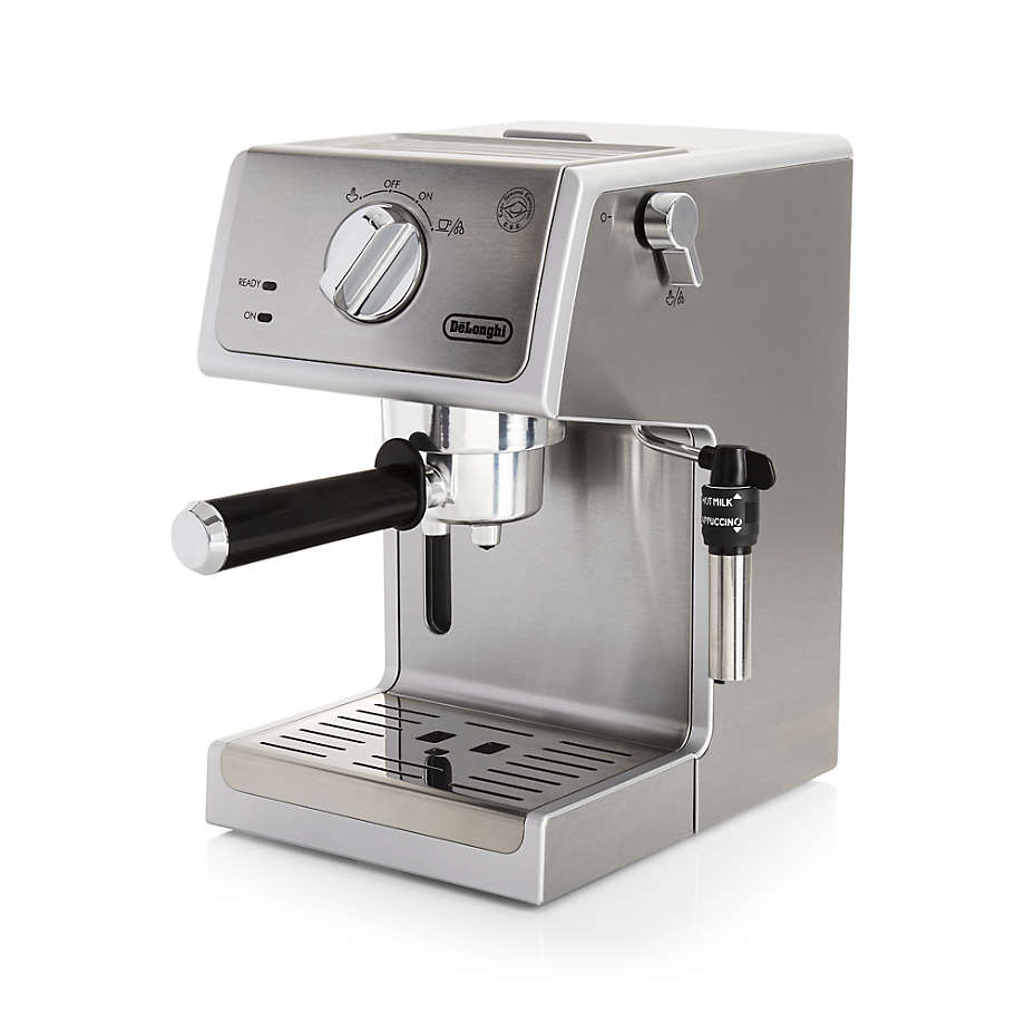 De\'Longhi Stainless Steel Pump Espresso Maker + Reviews | Crate & Barrel