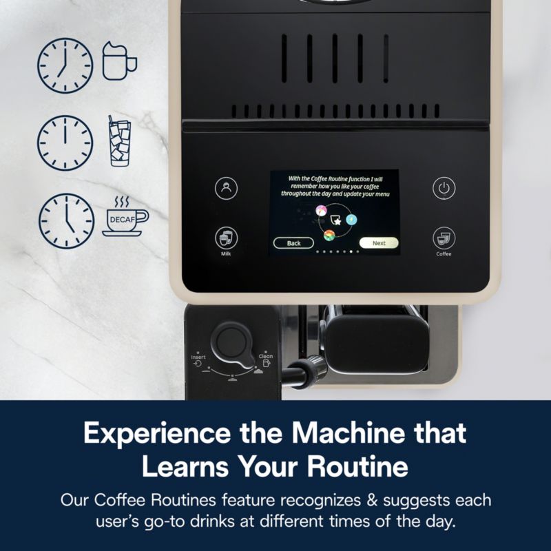 De'Longhi ® Rivelia Fully Automatic Espresso Machine in Sand Beige - image 3 of 8