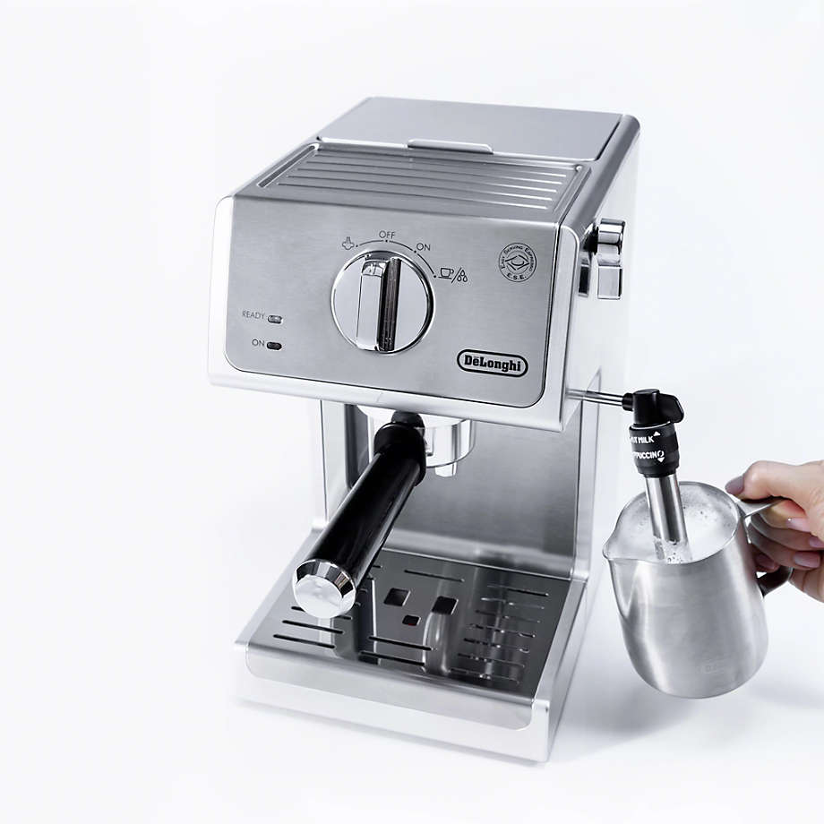 De'Longhi Stainless Steel Pump Espresso Maker + Reviews | Crate & Barrel