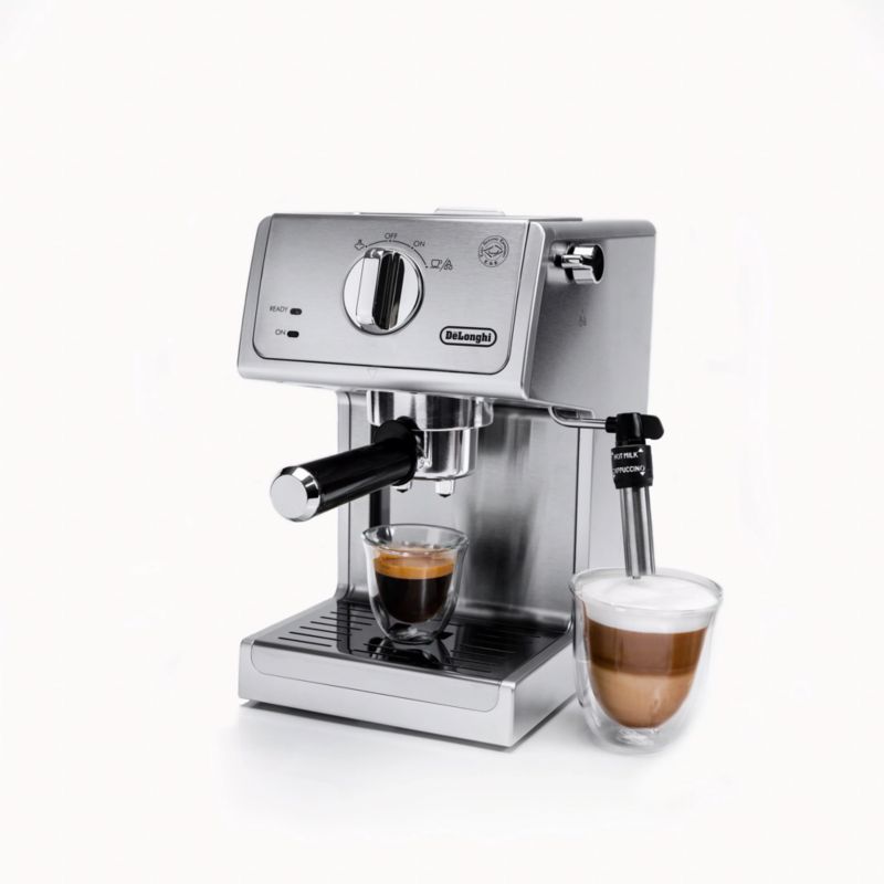 DeLonghi ECP3420 15-Bar Pump Espresso and Cappuccino Machine Black/Stainless Steel