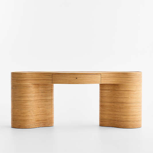 Delphine 73" Storage Console Table Desk
