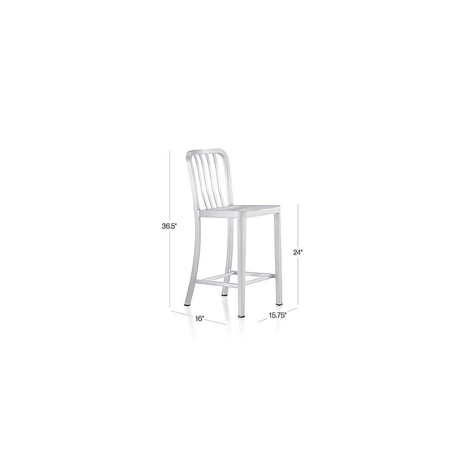 Crate and barrel aluminum deals bar stool