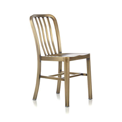 Delta Brass Dining Chair with Cushion