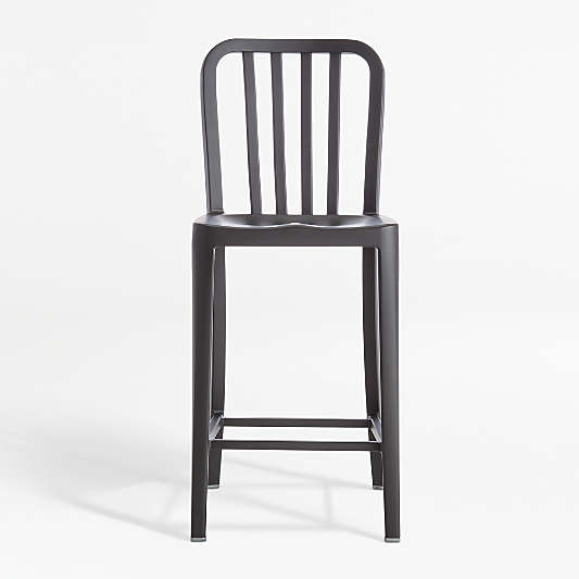 Delta Matte Black Counter Stool