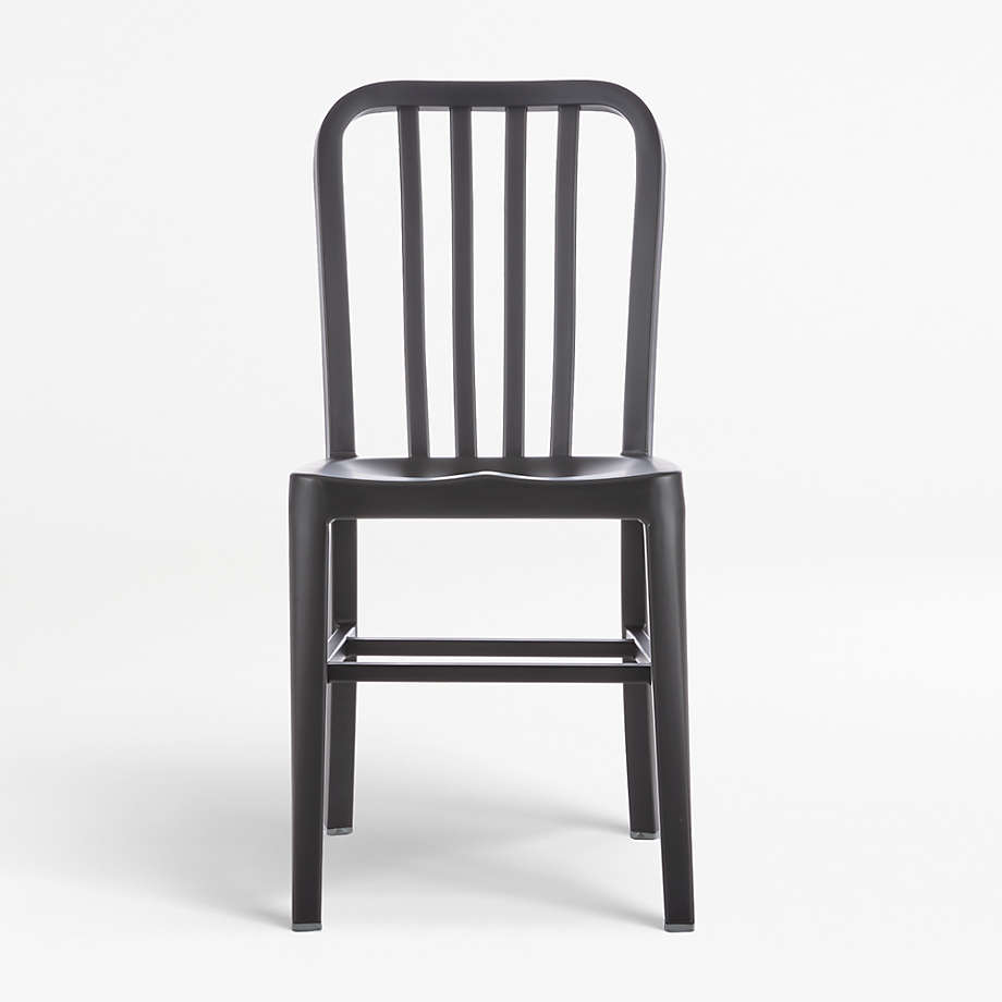 Delta Matte Black Dining Chair + Reviews Crate & Barrel