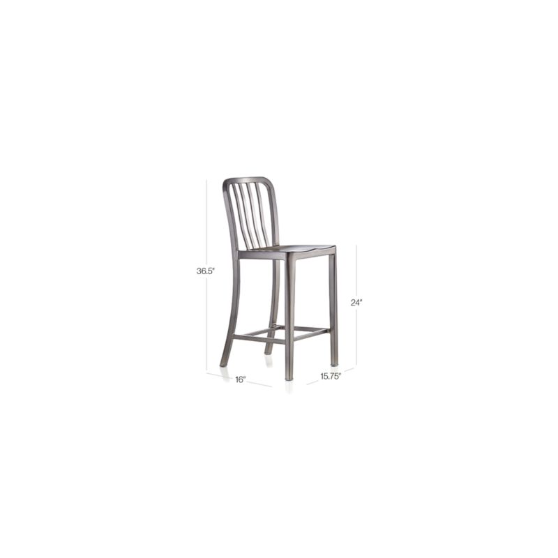 Delta Nickel Counter Stool