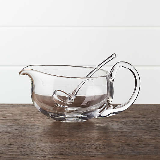 Deluxe Glass Ladle for Gravy Boat