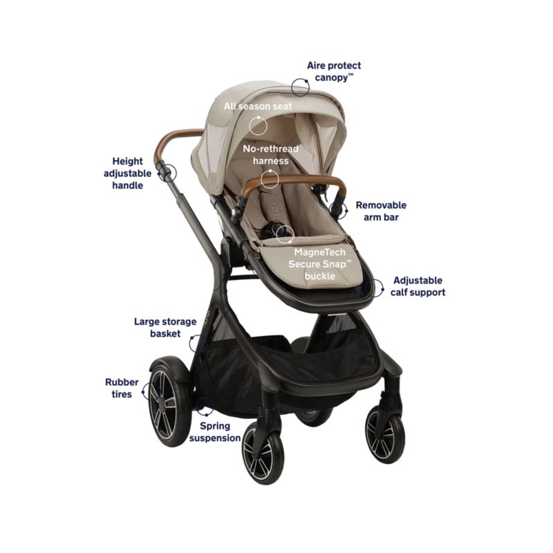 Nuna demi™grow Hazelwood Light Brown Convertible Baby Stroller - image 8 of 10