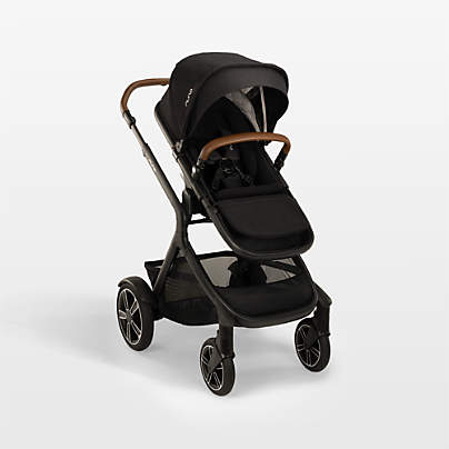 Nuna ® DEMI ™ next Black Caviar Baby Stroller with Ride-Along Board