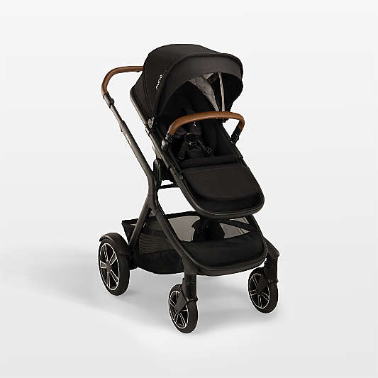 Nuna ® DEMI ™ next Black Caviar Baby Stroller with Ride-Along Board