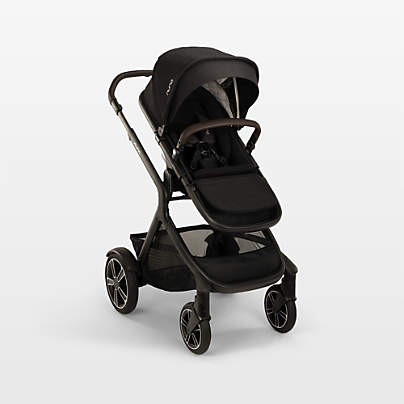 Nuna ® DEMI ™ next Caviar Baby Stroller with Ride-Along Board