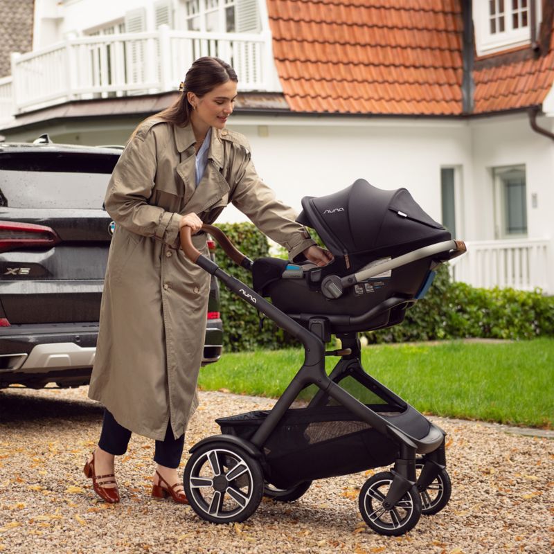 Nuna ® DEMI ™ next Light Brown Hazelwood Baby Stroller with Ride-Along Board - image 3 of 12