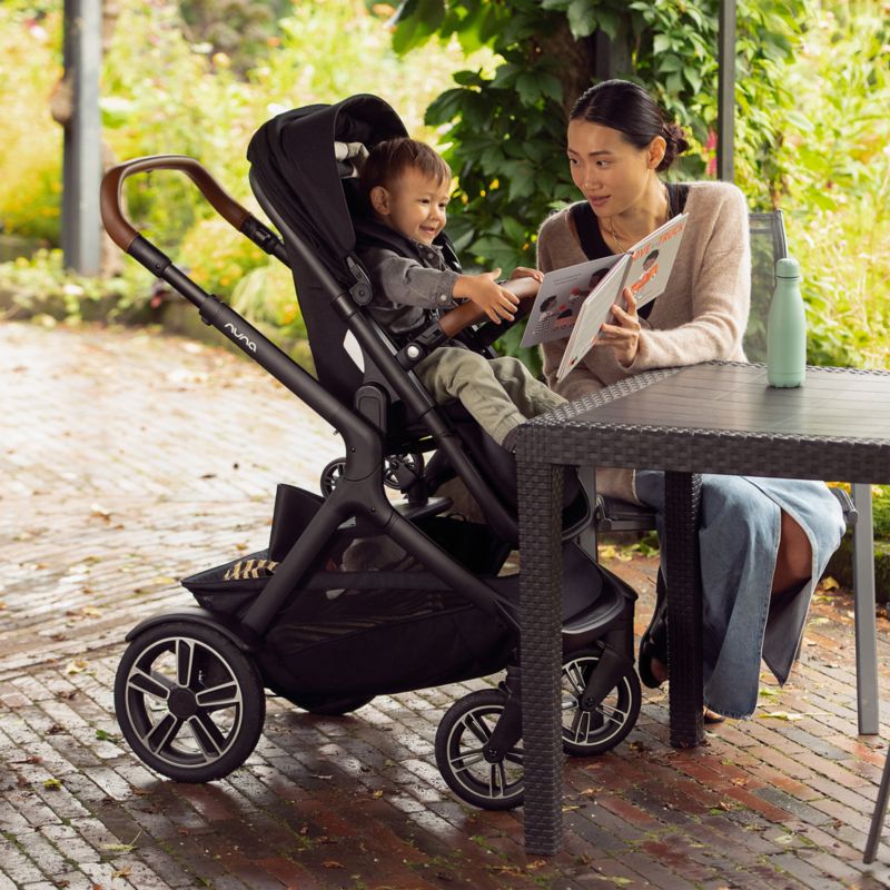 Nuna ® DEMI ™ next Light Brown Hazelwood Baby Stroller with Ride-Along Board - image 4 of 12