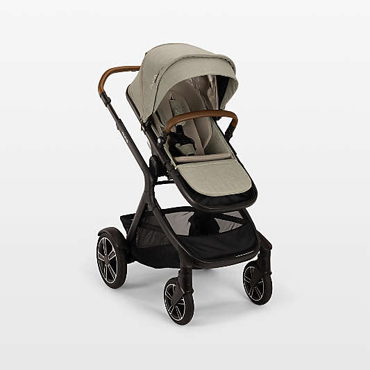 Nuna ® DEMI ™ next Light Brown Hazelwood Baby Stroller with Ride-Along Board