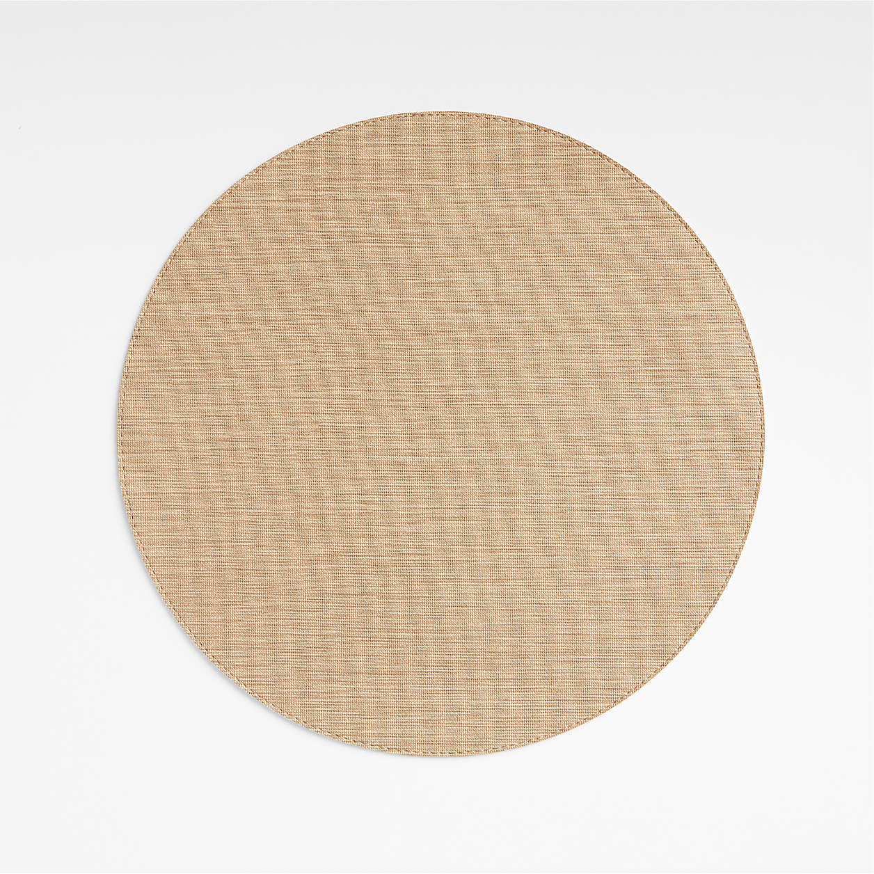 Deming Natural Round Placemat + Reviews Crate & Barrel