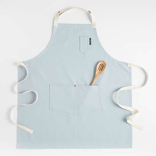 Blue Mist Kitchen Apron with Pockets