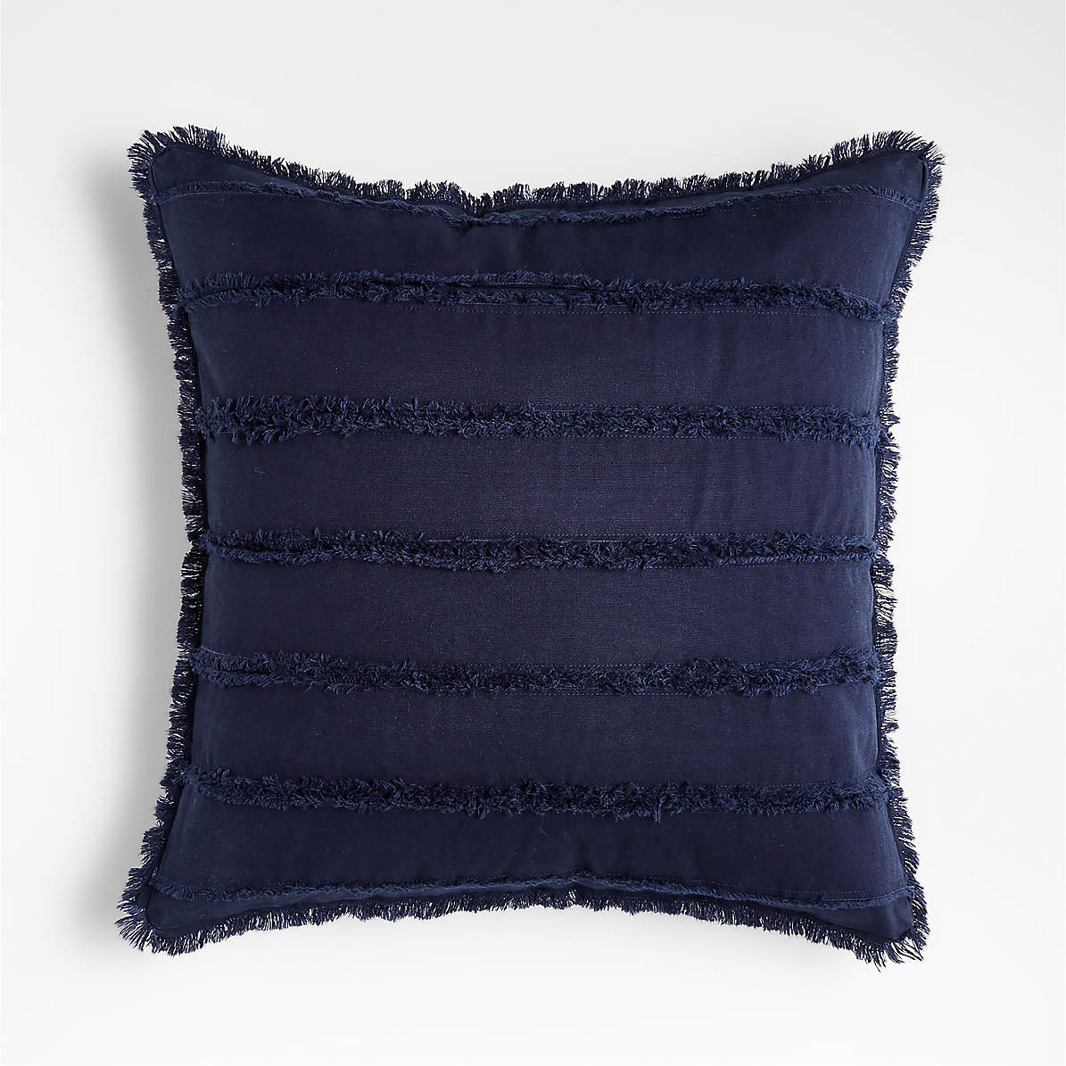 distressed denim throw pillow