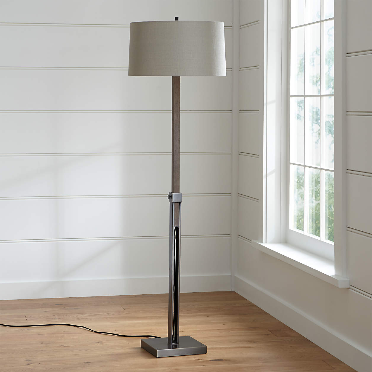 Denley Bronze Floor Lamp Crate & Barrel