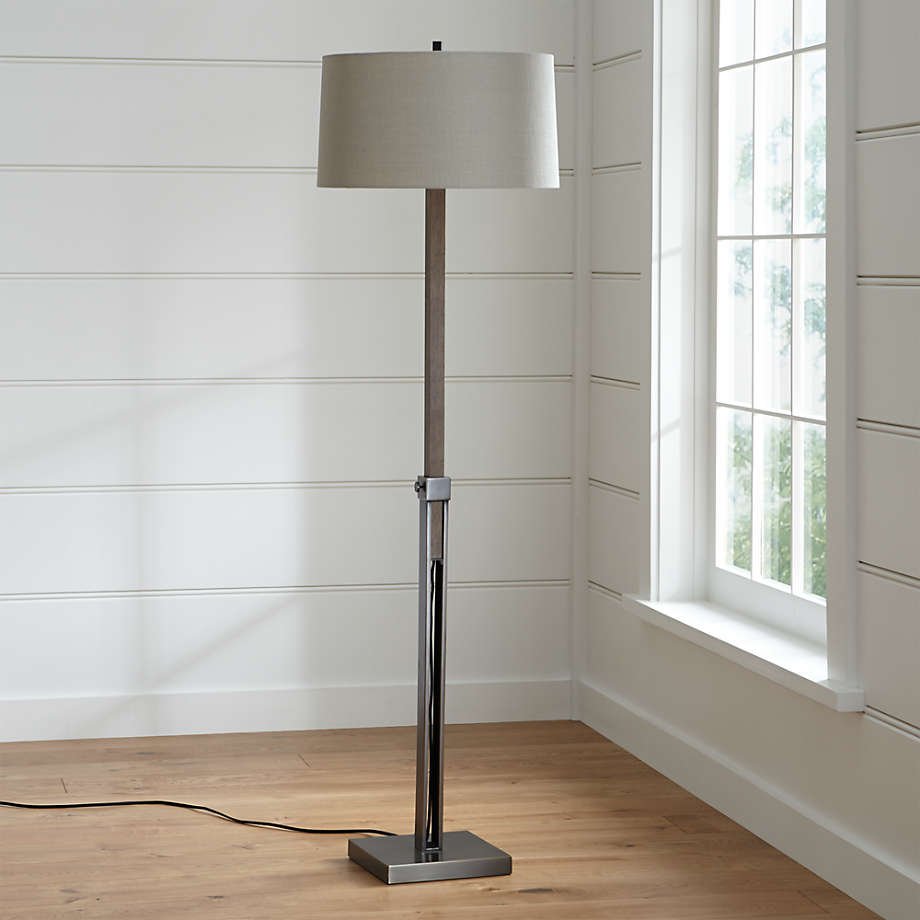 Denley Bronze Floor Lamp + Reviews Crate & Barrel