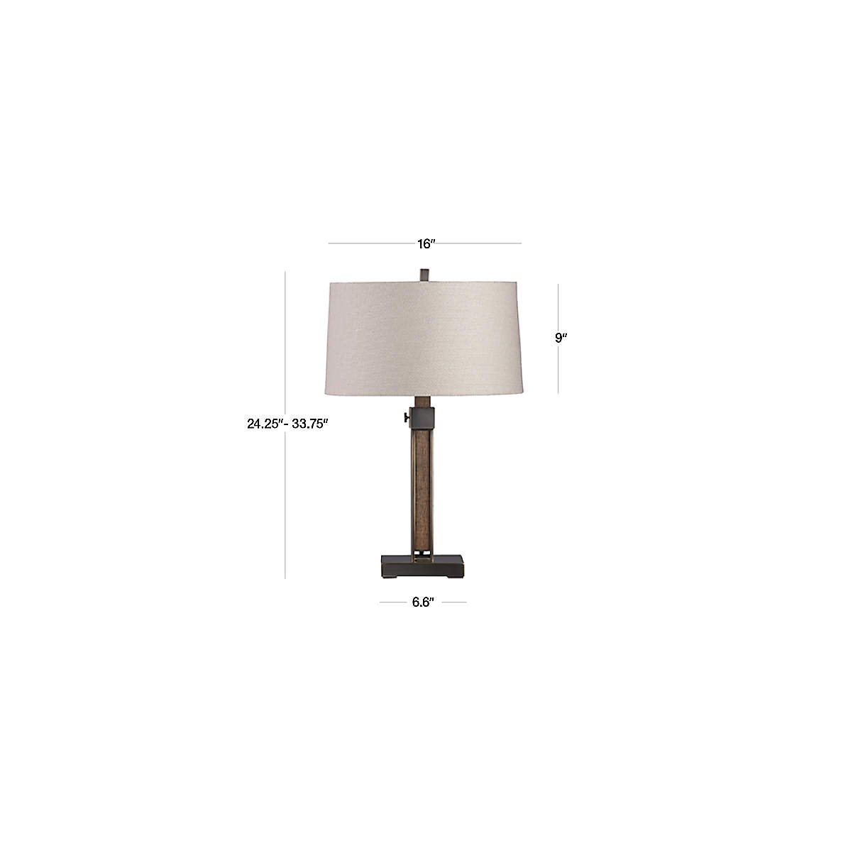 Denley bronze outlet table lamp