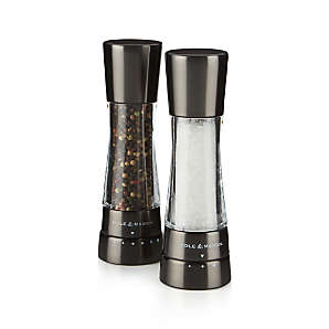 Cole and Mason Derwent Gunmetal Adjustable Salt and Pepper Mills