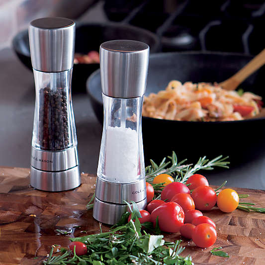 Cole & Mason Derwent Stainless Steel Adjustable Salt and Pepper Mills