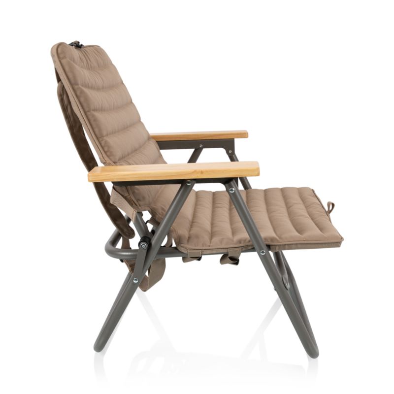 Descanso Foldable Brown Padded Beach Chair - image 2 of 4