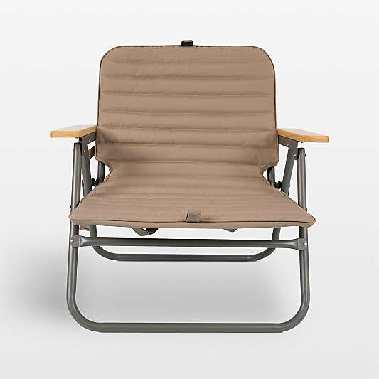 Descanso Foldable Brown Padded Beach Chair