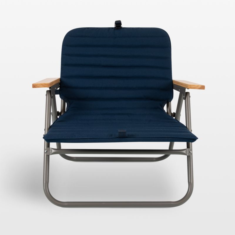 Descanso Foldable Navy Padded Beach Chair - image 0 of 4