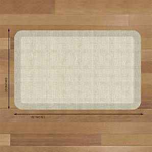 Newlife by GelPro Designer Comfort Kitchen Mat - 20x48 - Grasscloth Charcoal