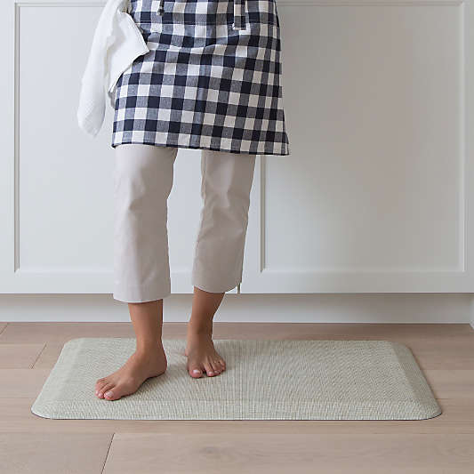 GelPro Designer Comfort Tweed Antique White Kitchen Mat, 20"x32"