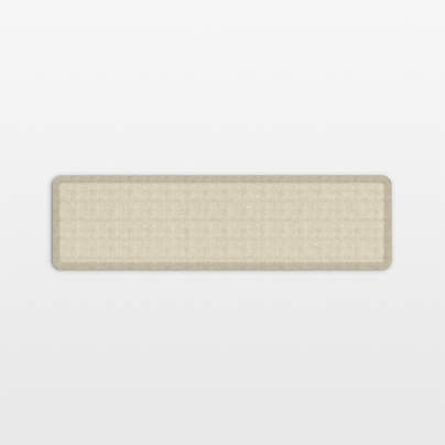 GelPro Designer Comfort Tweed Antique White Kitchen Mat 20"x72"