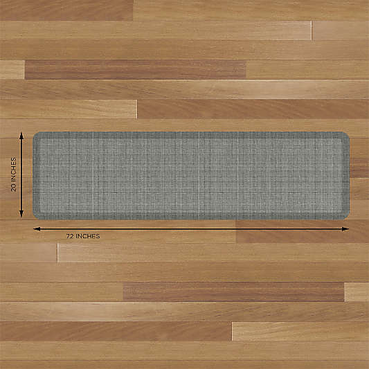 GelPro Designer Comfort Tweed Grey Goose Kitchen Mat, 20"x72"