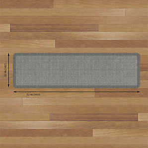 GelPro NewLife Designer Comfort Kitchen Floor Mat 20x72 Tweed Grey Goose 