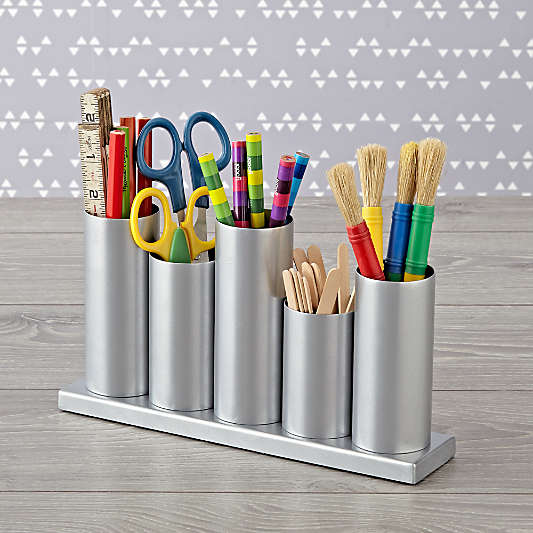 Silver Metal Storage Caddy