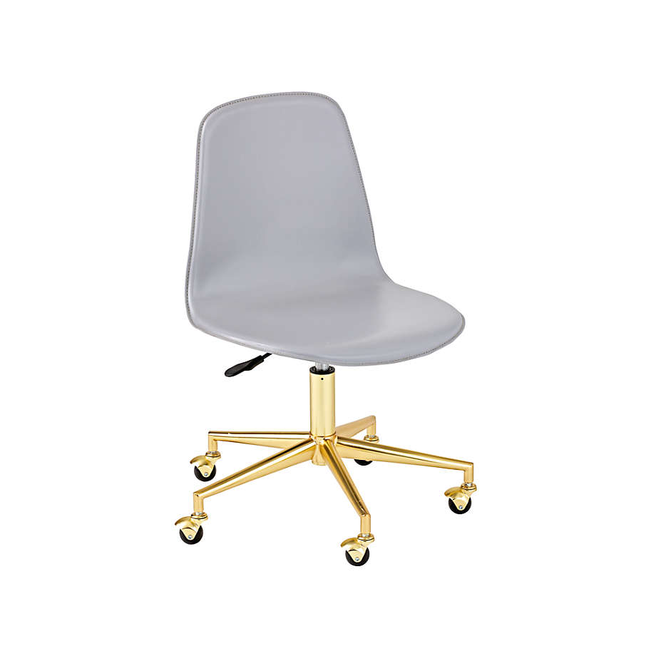 Class Act Light Grey Gold Kids Desk Chair Reviews Crate Kids