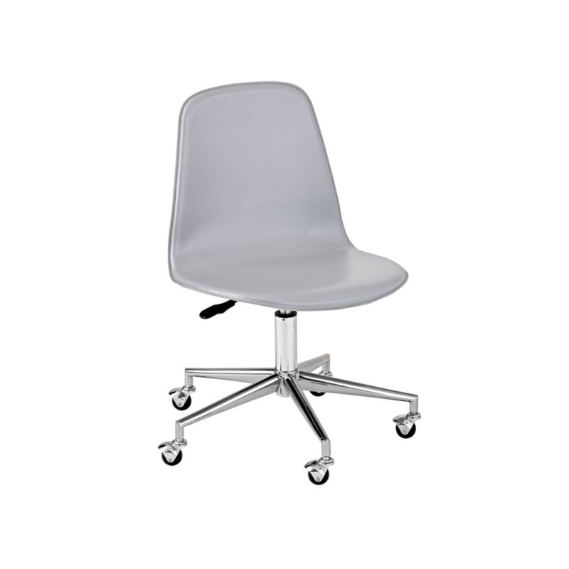 Class Act Light Grey & Silver Kids Desk Chair