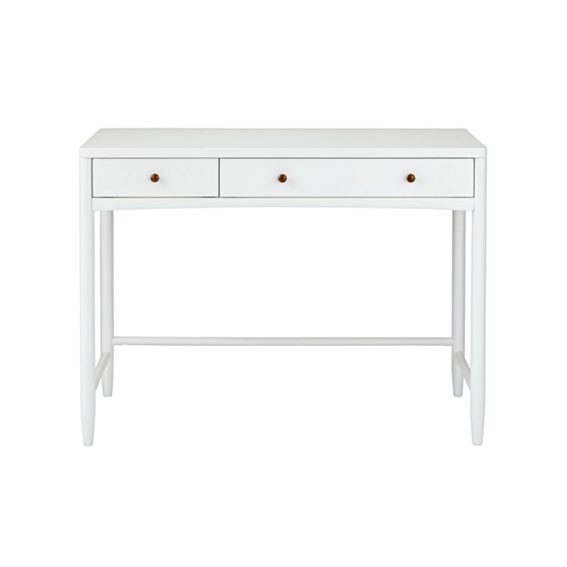 Hampshire White Wood Kids 2-Drawer Desk + Reviews | Crate & Kids