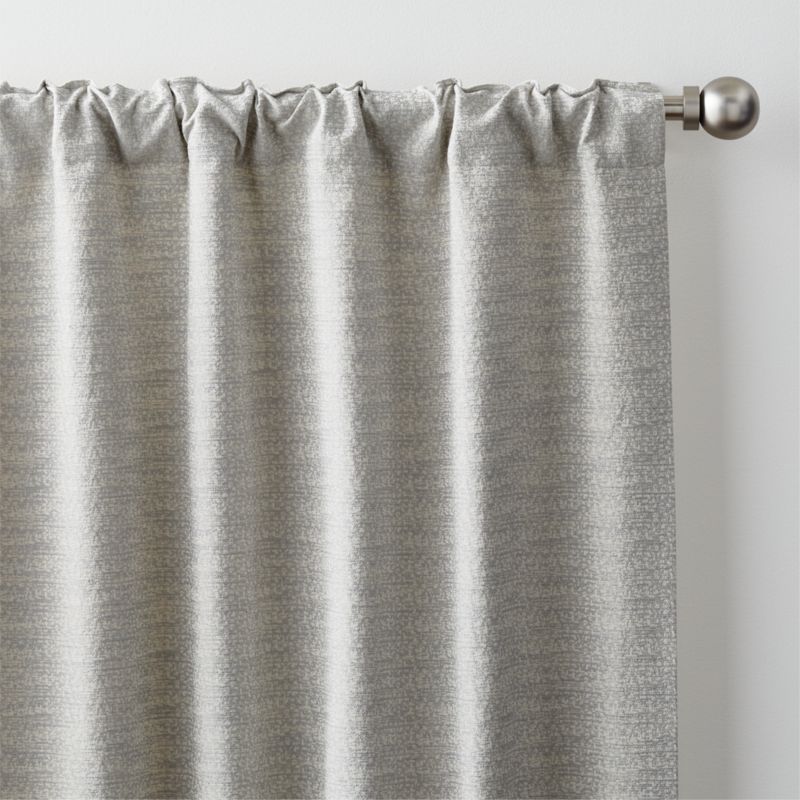 Desmond Cotton Pebble Grey Window Curtain Panel with Lining 52"x120" - image 4 of 7