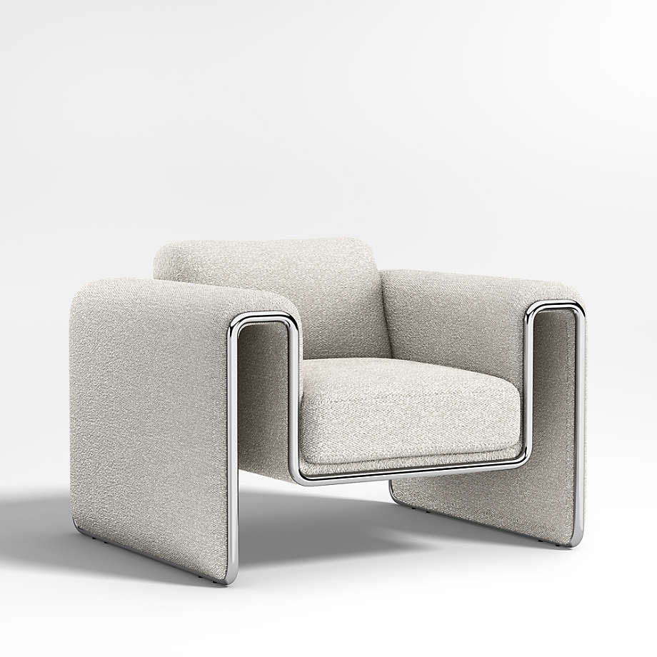 Boucle discount club chair