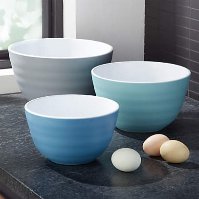 crate and barrel ceramic mixing bowls