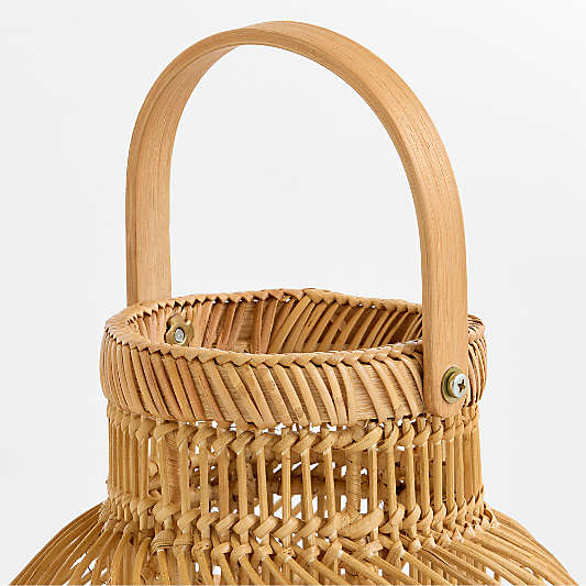 Devonport Small Woven Round Lantern 12"