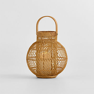 View Devonport Small Woven Round Lantern 12" details
