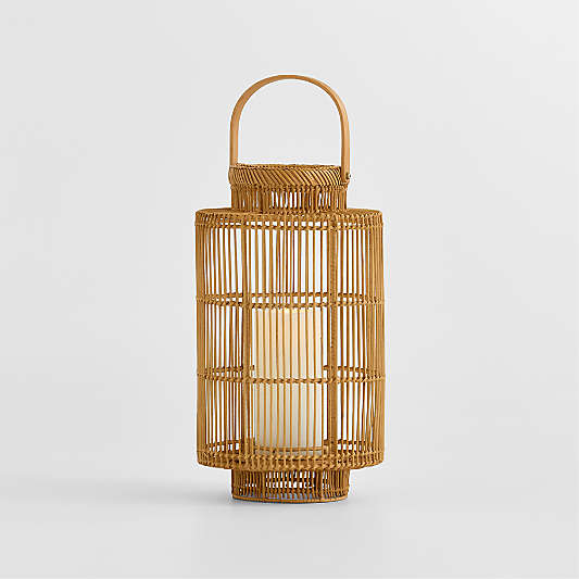 Devonport Large Woven Tall Lantern 18.5"