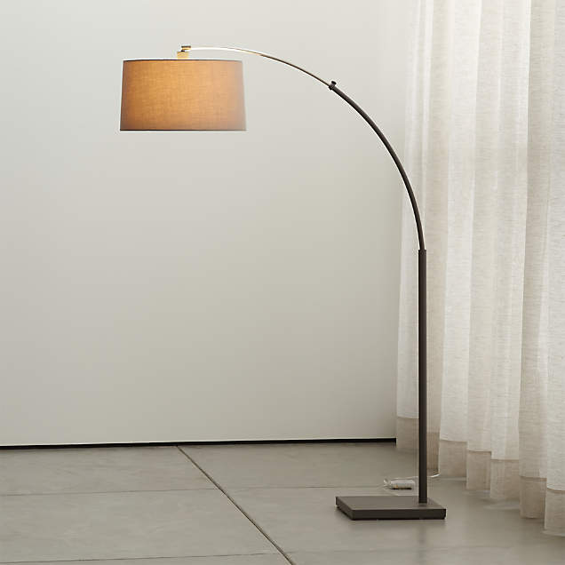 Weave Natural Floor Lamp + Reviews Crate & Barrel Canada