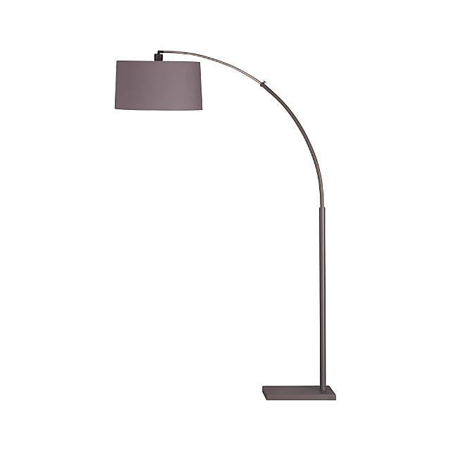 Dexter Arc Corner Floor Lamp With Grey, Arc Floor Lamp With Dimmer Switch