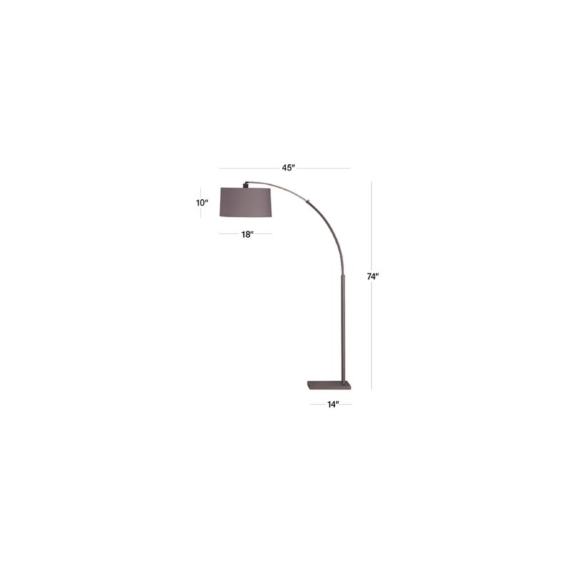 Dexter Arc Floor Lamp with Shade